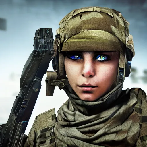 Image similar to cat soldier in call of duty warzone 4k, brown-green eyes, heterochromia, high detail, high-resolution photograph, professional photography, ultra-detail