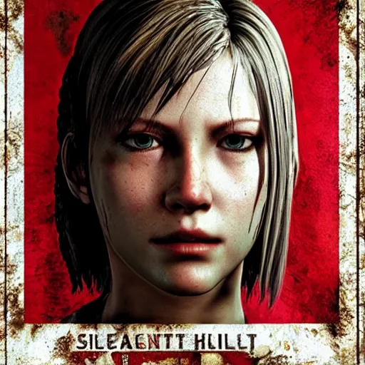 Image similar to ultra - photorealistic, new silent hill game poster from konami, intricate details, sharp focus, perfect baroque like real project, symmetrical realistic, perfect face and anatomy ultra - details, 4 k, uhd.