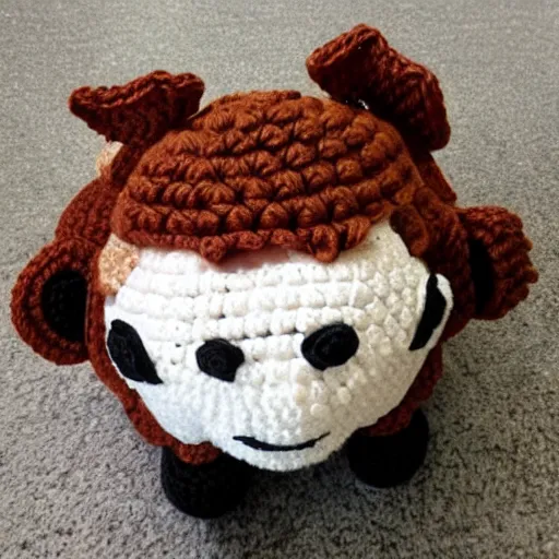 Image similar to crochet appa from avatar