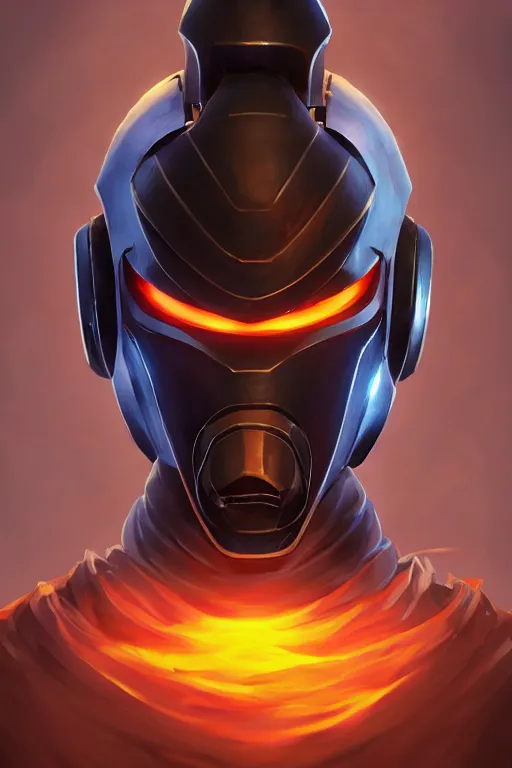 Image similar to epic mask helmet robot ninja portrait stylized as fornite style game design fanart by concept artist gervasio canda, behance hd by jesper ejsing, by rhads, makoto shinkai and lois van baarle, ilya kuvshinov, rossdraws global illumination radiating a glowing aura global illumination ray tracing hdr render in unreal engine 5