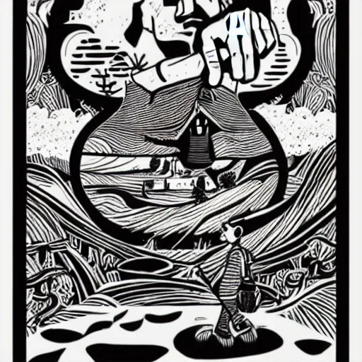 Image similar to art by mcbess