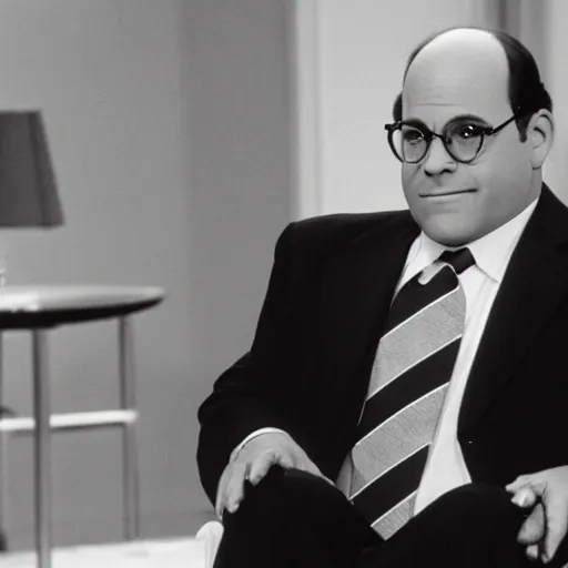 Prompt: george costanza with black skin