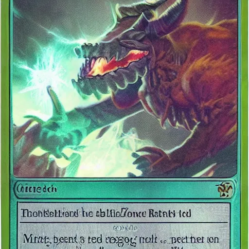 Prompt: mint condition flavortext summon creature banding magic the gathering rare card card mtg Minotaur wearing Denim Jeans MTG Card