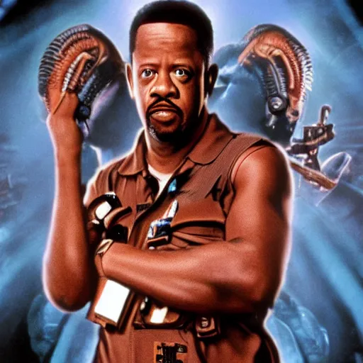 Image similar to martin lawrence starring in ALIENS