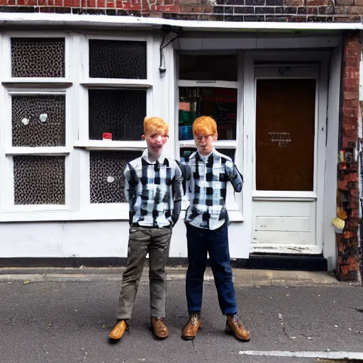 Image similar to ginger twin boys on South London street