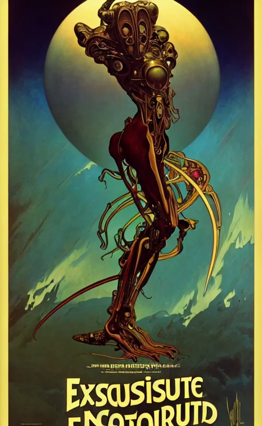 Image similar to exquisite imaginative alien creature poster art, humanoid, movie art, by lucusfilm, weta studio, alphonso mucha, james jean, frank frazetta, 8 k, denoised