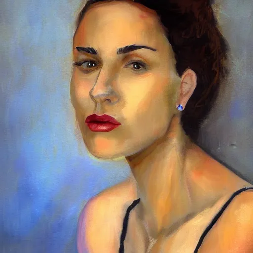 Prompt: portrait of a beautiful woman by jeff jones