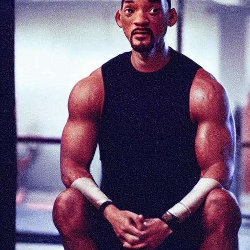 Image similar to will smith in fight club movie still