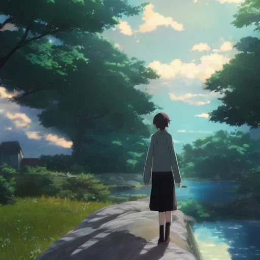 Image similar to cat, makoto shinkai