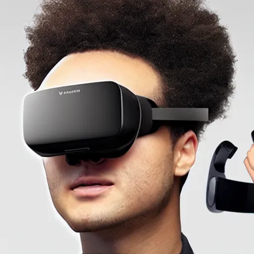 Image similar to next generation vr headset, futuristic