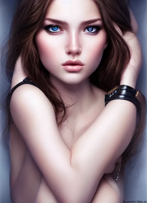 Image similar to a gorgeous female photo, professionally retouched, realistic, smooth face, perfect eyes, symmetrical, full body shot, wide angle, sharp focus, 8 k high definition, insanely detailed, intricate, elegant, art by artgerm