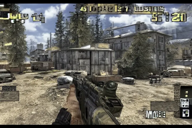 Image similar to screenshot of Call of Duty as a Game Boy Advance game