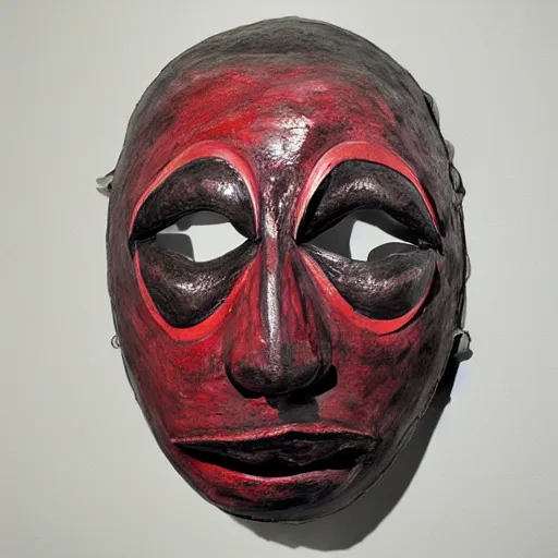 Image similar to monster mask by louise bourgeois