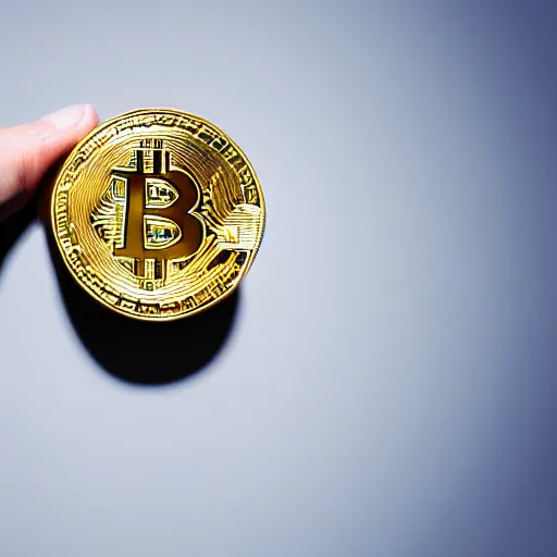 Image similar to person holding bitcoin very scared