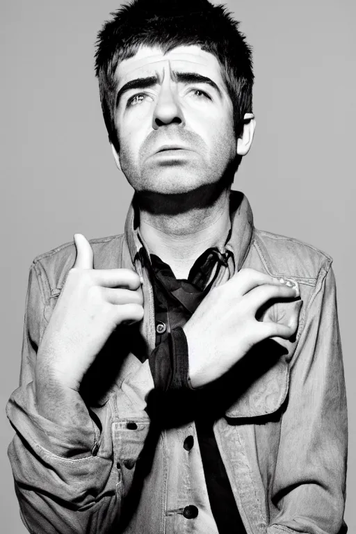 Image similar to noel gallagher with eyebrows 2 metres long