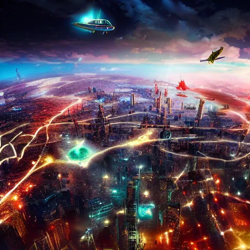 Prompt: flying city, fantasy, high quality, dramatic light, cinematic