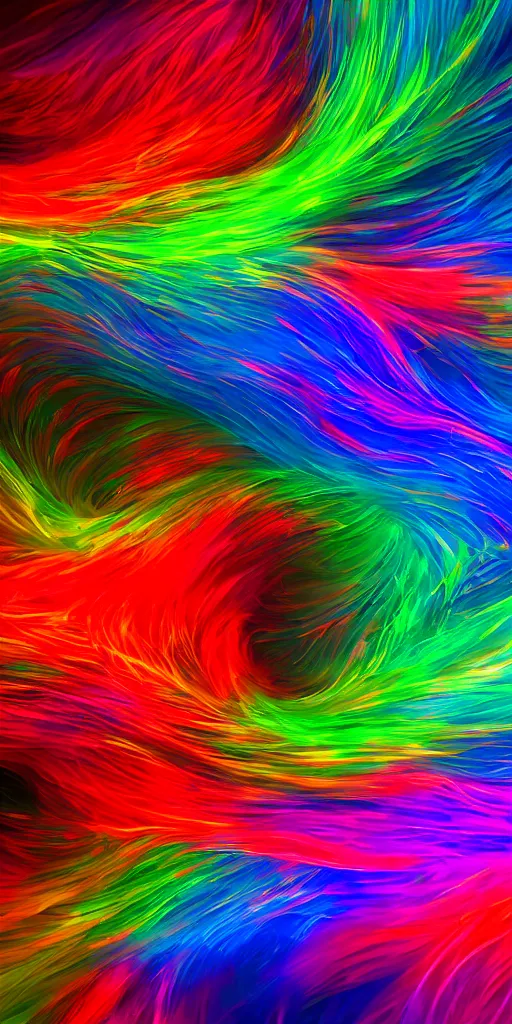 Prompt: fluid colorful particle wave trending on artstation infinite image