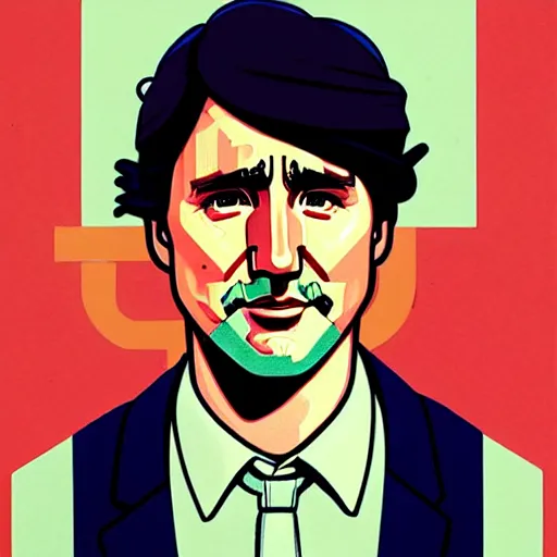 Image similar to crying and sad Justin Trudeau profile picture by Sachin Teng, asymmetrical, Organic Painting , Matte Painting, geometric shapes, hard edges, graffiti, street art:2, by Sachin Teng:4