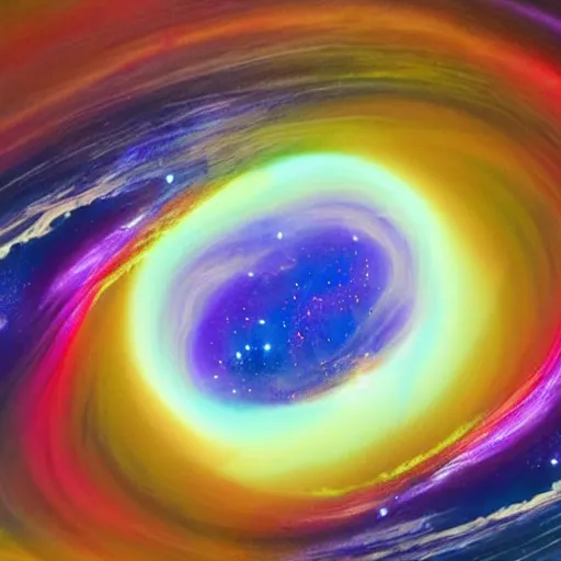 Image similar to waves of silk vortex in outer space