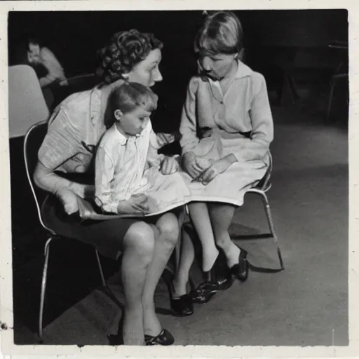 Image similar to “ child in 1 9 5 0 nurse consulting in west germany ”