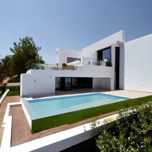 Prompt: modern house in spain, alicante