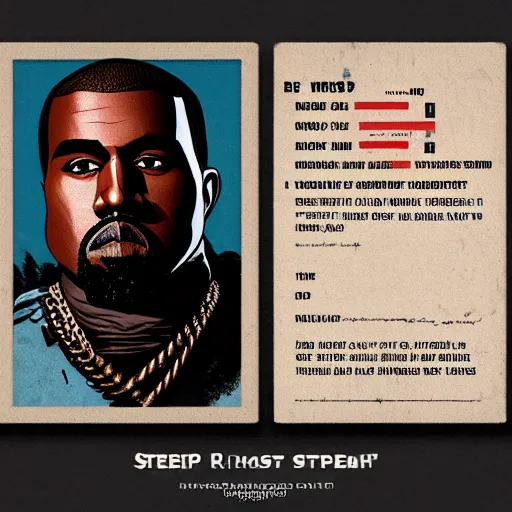 Prompt: kanye west in stephen bliss illustration red dead redemption 2 artwork of kanye west, in the style of red dead redemption 2 loading screen, by stephen bliss