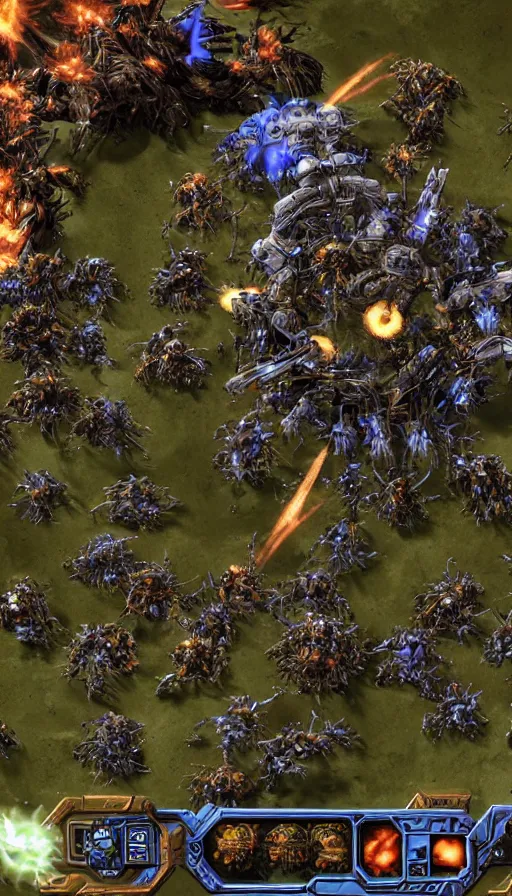 Image similar to The end of an organism, from Starcraft