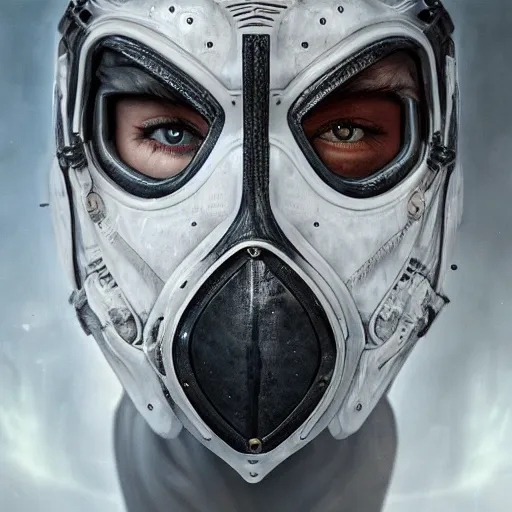 Prompt: Very very very very highly detailed epic central composition studio photography of face with hockey mask, intricate, dystopian, sci-fi, extremely detailed, digital painting, artstation, concept art, smooth, sharp focus, illustration, studio lighting, incredible art by Anna Dittmann and Anton Pieck