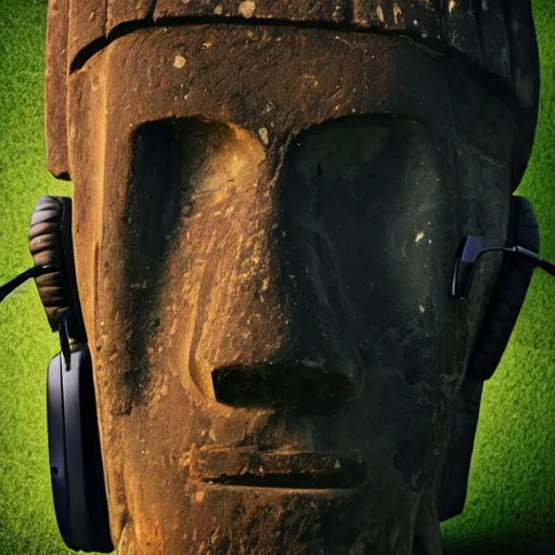 Moai Hardstyle GIF - Moai Hardstyle Headphone - Discover & Share GIFs