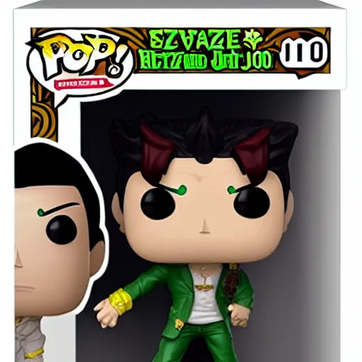 Image similar to jojos bizarre adventure, funko pop