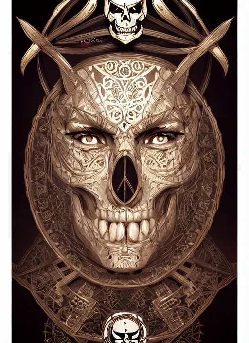 Image similar to symmetry!! poster of pirate treasure, intricate elegant, highly detailed, digital painting, artstation, concept art, smooth, sharp focus, illustration, art by artgerm