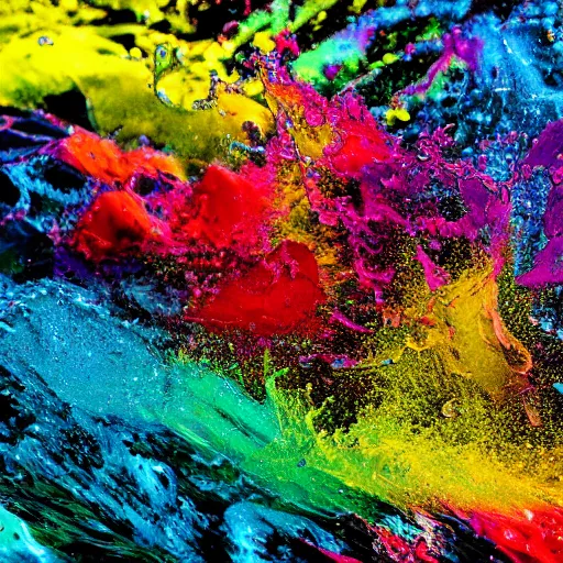 Image similar to abstract color splash with water