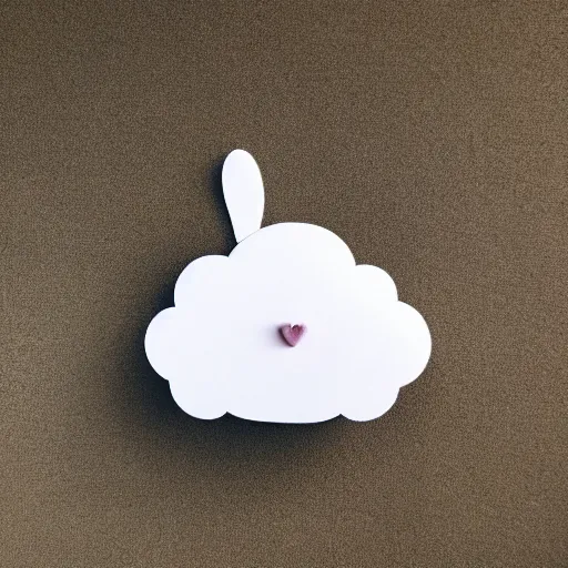 Image similar to a cloud shaped as a rabbit