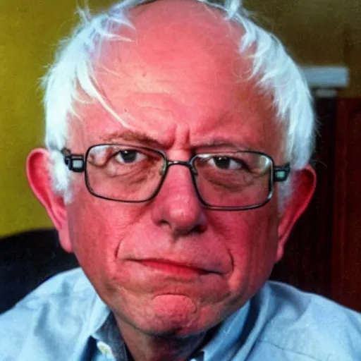 Prompt: Bernie Sanders with gray hair as a child, colorized