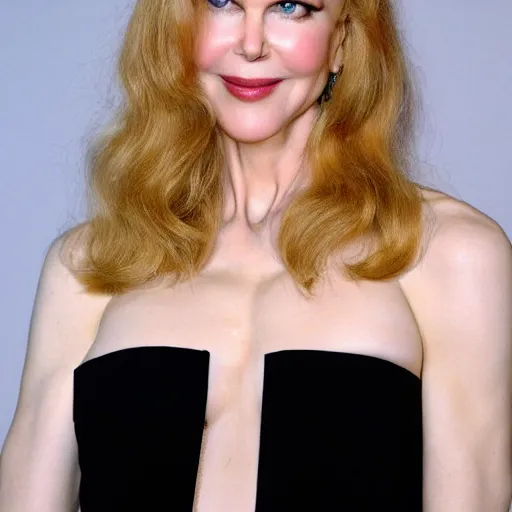 Image similar to face of tanned Spanish 30 years old Nicole Kidman