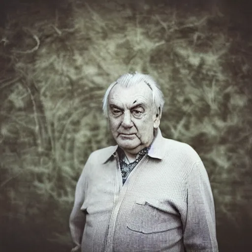 Image similar to “ photography, portrait of milos zeman in hogwards ”