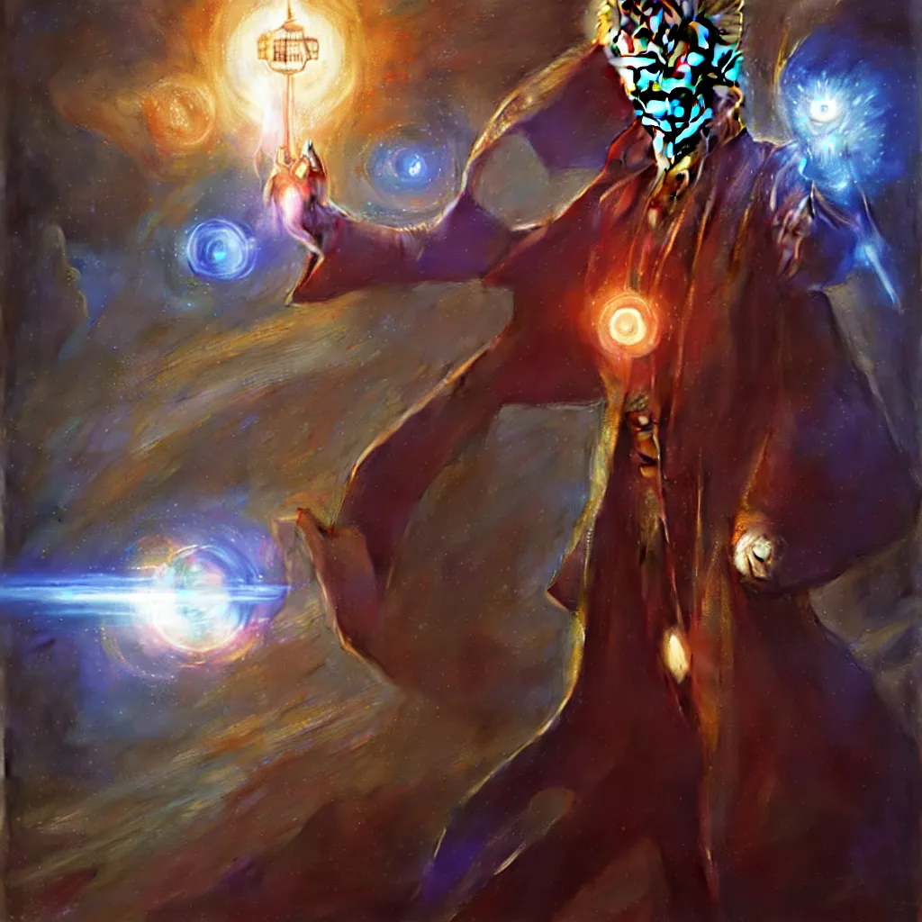 Image similar to david bowie as doctor who, radiant light, caustics, heroic, bright iridescent light, by gaston bussiere, bayard wu, greg rutkowski, maxim verehin