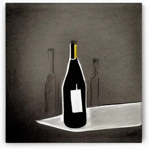Image similar to sketch of a wine bottle by scott robertson