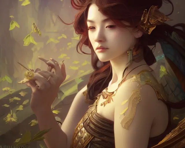 Image similar to photography of fujii yoshitoyo, deep focus, d & d, fantasy, intricate, elegant, highly detailed, digital painting, artstation, concept art, matte, sharp focus, illustration, hearthstone, art by artgerm and greg rutkowski and alphonse mucha