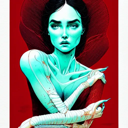 Prompt: portrait soft light, by killian eng and joe fenton and conrad roset, inspired by john carter of mars, red and cyan only, etching, fine, sharp high detail,