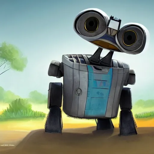 Prompt: concept art walle - e 2