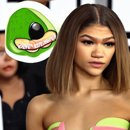 Prompt: zendaya as an avocado