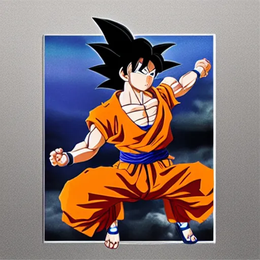 Image similar to son goku if he was a real person, realistic, studio photo, 8 k