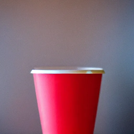 Image similar to a red solo cup dripping condensation