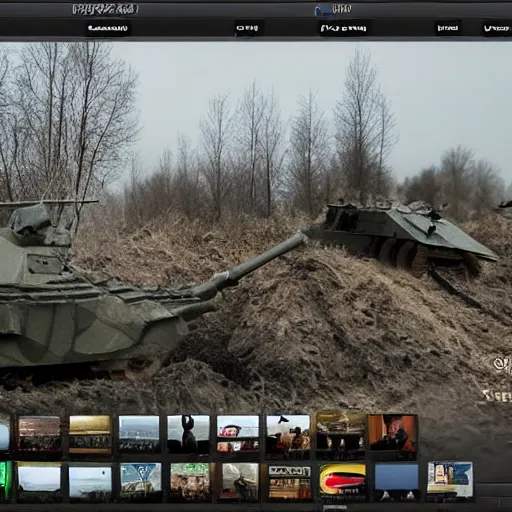Prompt: ukraine war footage, linkedin art style