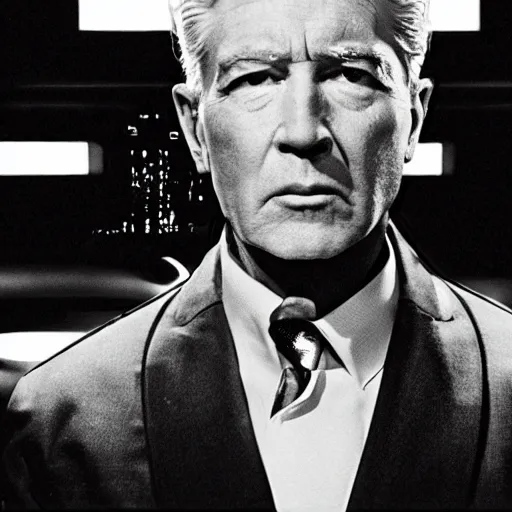 Image similar to movie still of super agent cyborg, cinematic composition, cinematic light, criterion collection, by david lynch