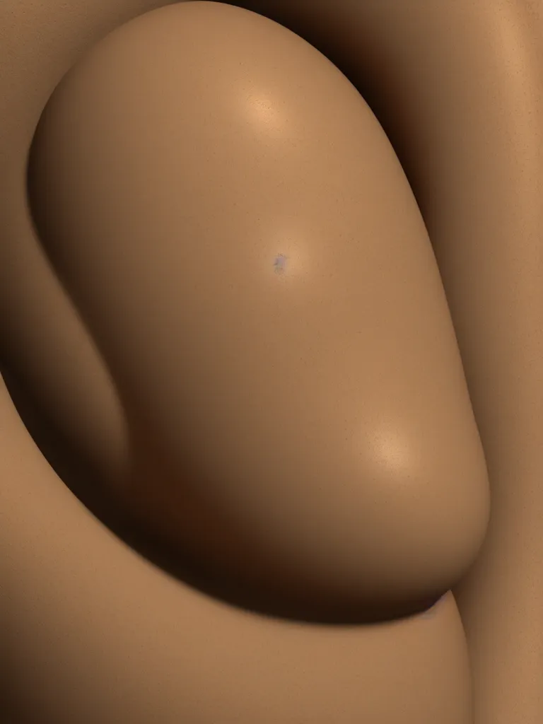 Prompt: simple featureless primitive tube shape, textured with pale photorealistic colored human skin, photoreal details, straight smooth vertical, highly realistic bump map, surface painter, renderman