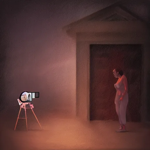 Prompt: the last selfie ever taken, digital art, dramatic lighting