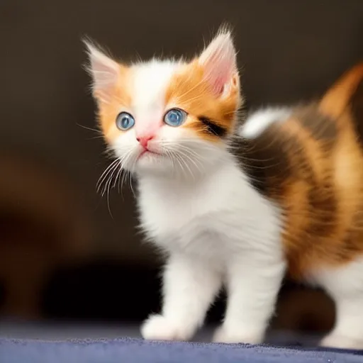 Image similar to a cute baby calico kitten