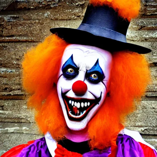 Image similar to scary clown